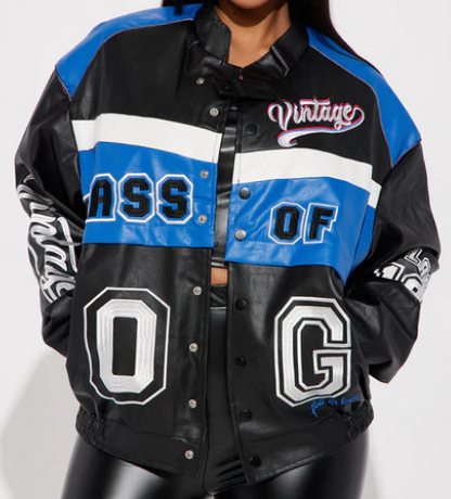 The Real OG Varsity Jacket - Blue/combo