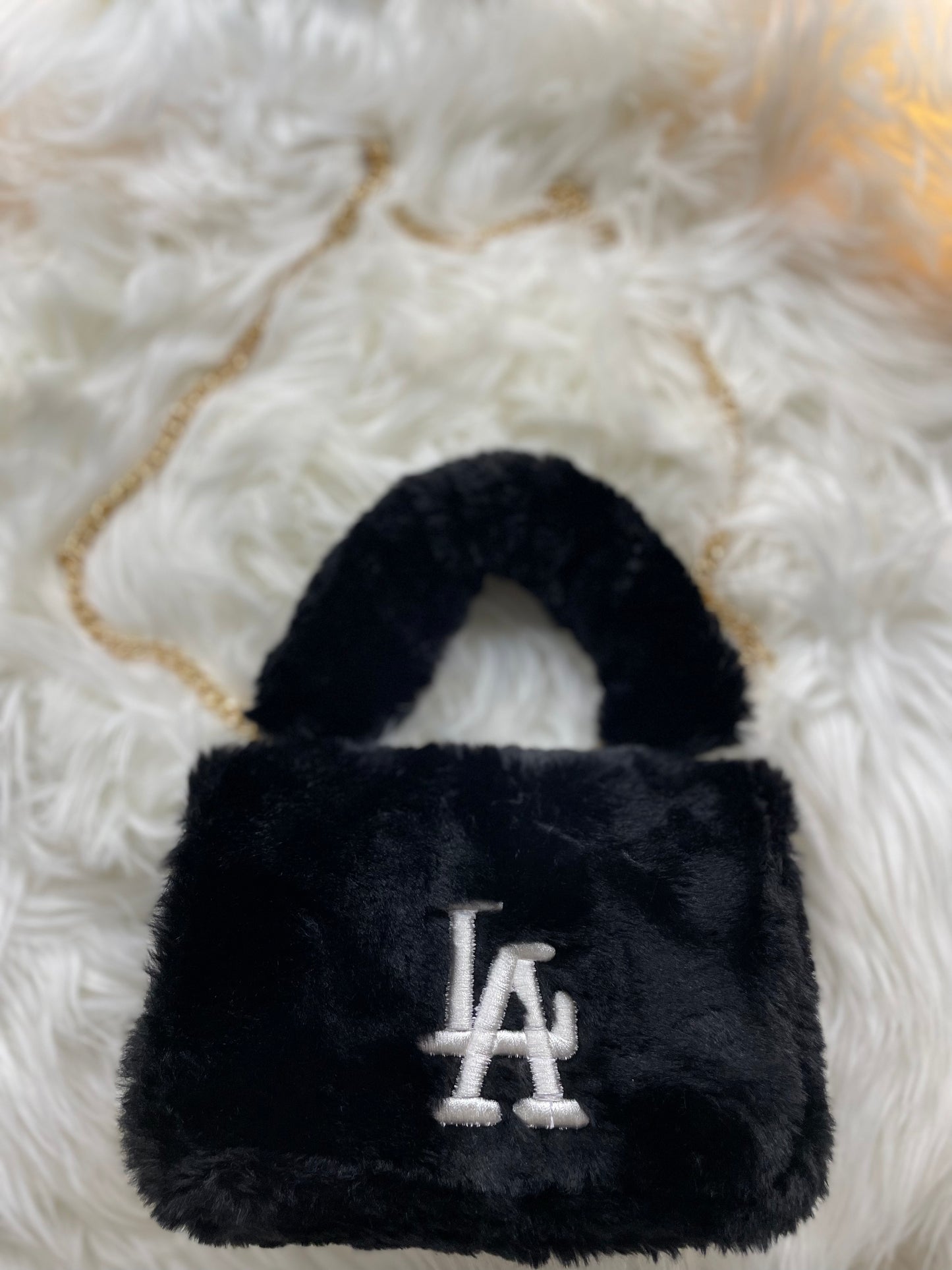 Los Angeles Fuzzy Purse