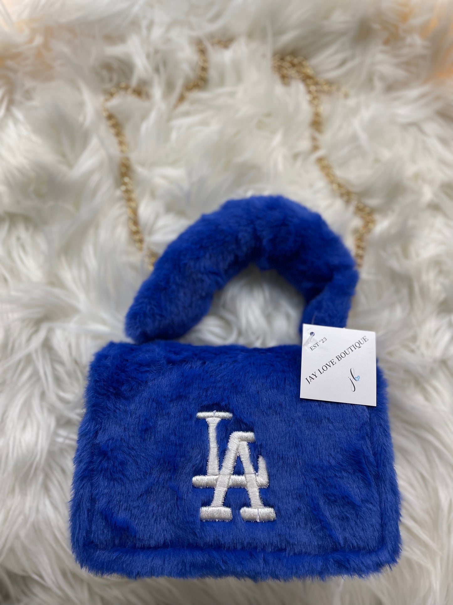 Los Angeles Fuzzy Purse