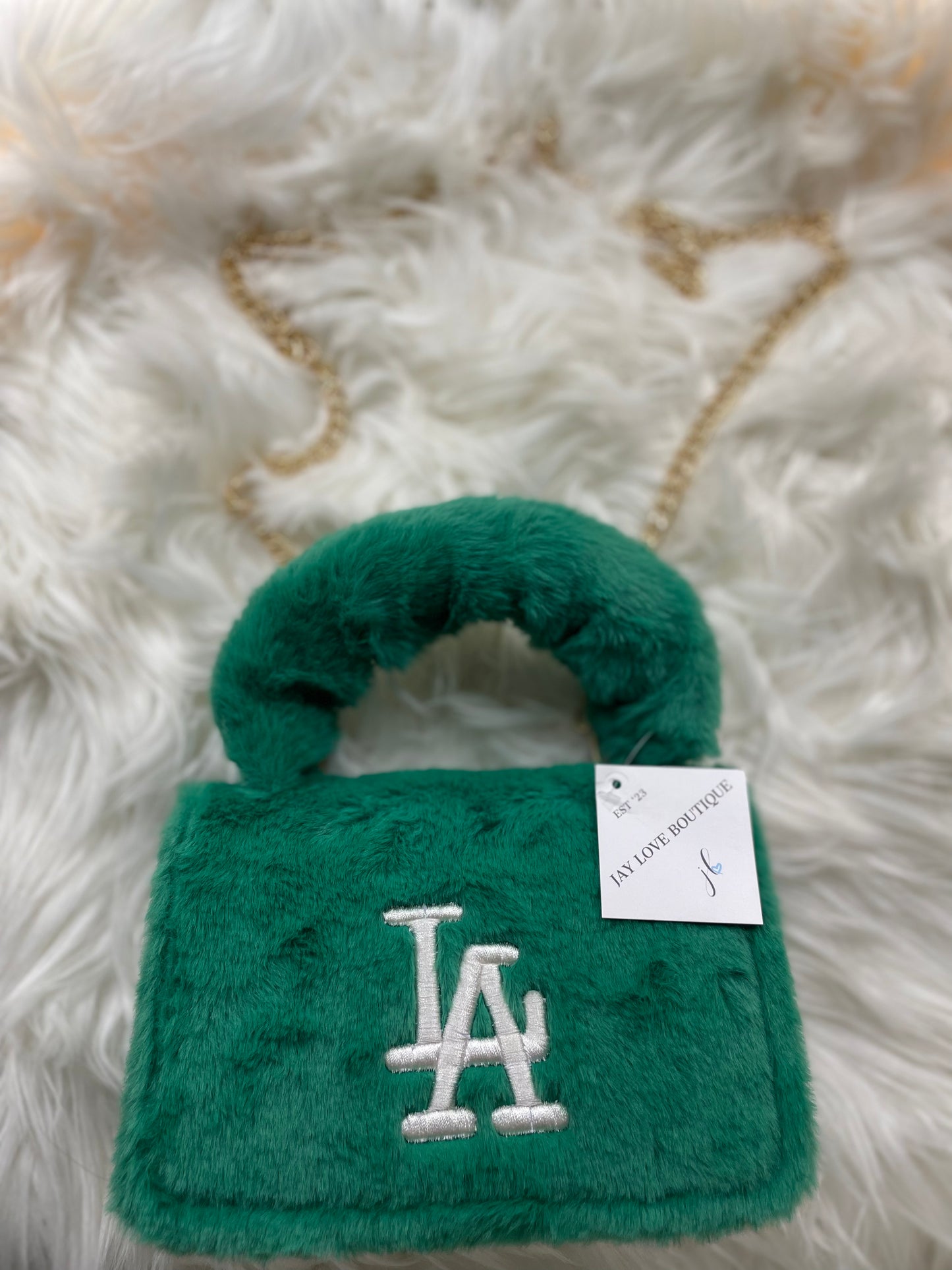 Los Angeles Fuzzy Purse