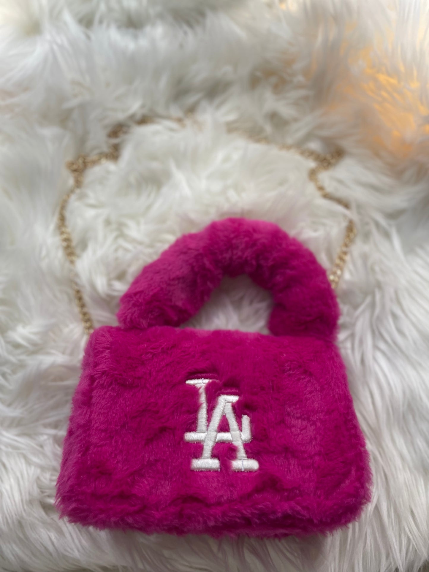 Los Angeles Fuzzy Purse